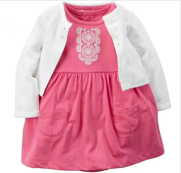 2pcs Baby Girls Dress 6-24M
