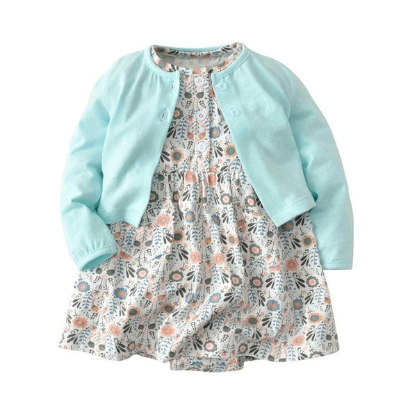2pcs Baby Girls Dress 6-24M