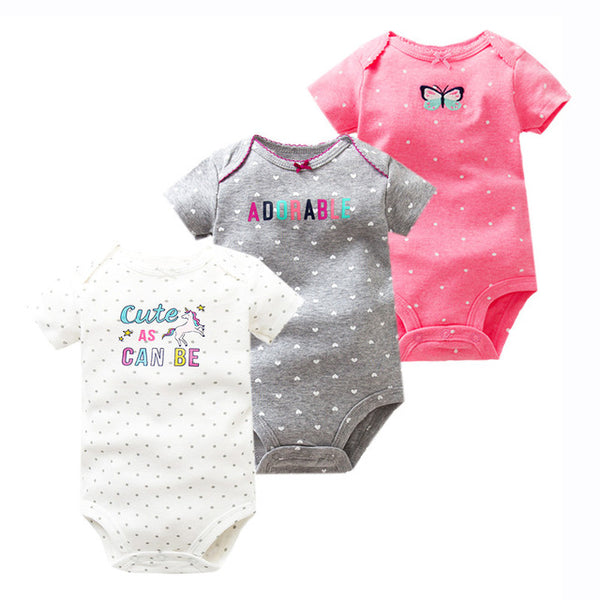 3pcs Baby Bodysuit 0-24M