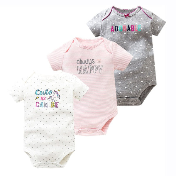 3pcs Baby Bodysuit 0-24M
