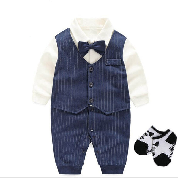 Baby Boys Tuxedo Suit Set 0-18M