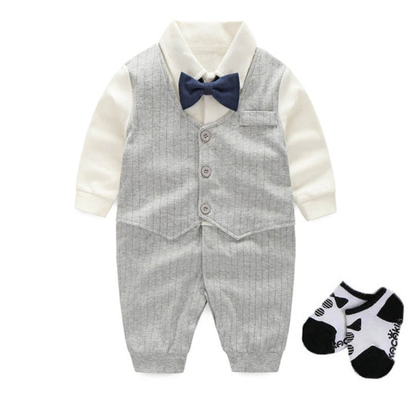 Baby Boys Tuxedo Suit Set 0-18M