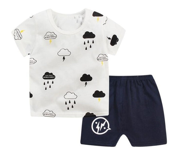 Unisex Baby Tshirt + Shorts