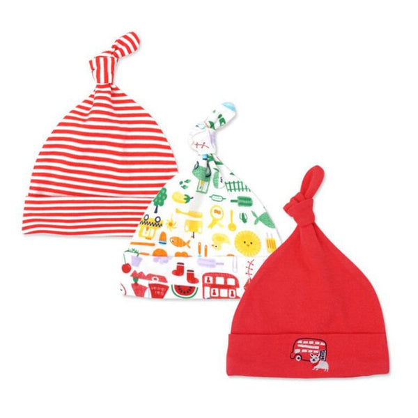 3pcs Baby Caps 3-6M