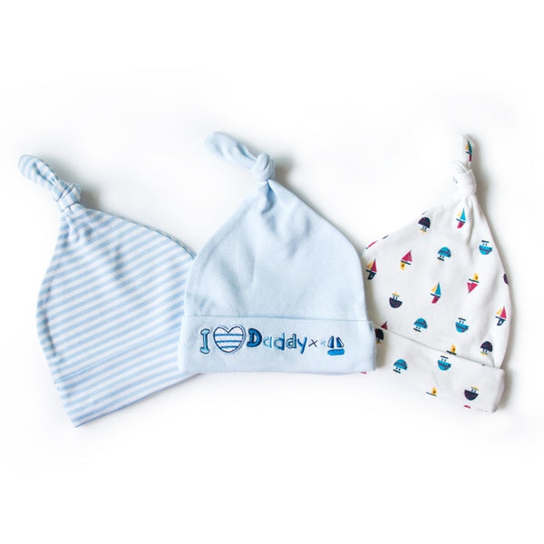3pcs Baby Caps 3-6M