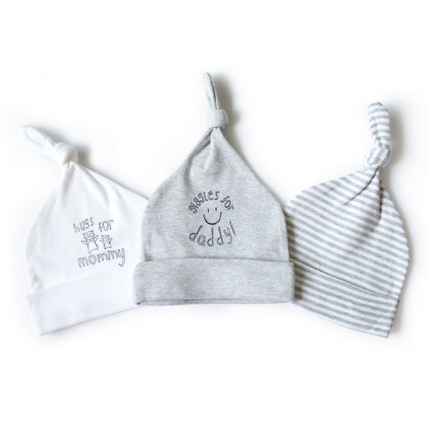 3pcs Baby Caps 3-6M