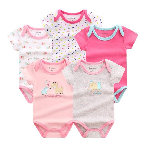 5pcs Baby Bodysuit 3-9M