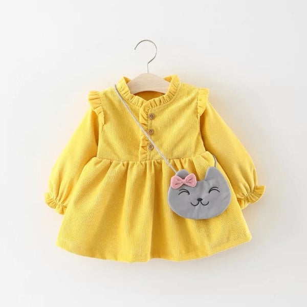 Baby Girls Dress + Bag 0-2 Years