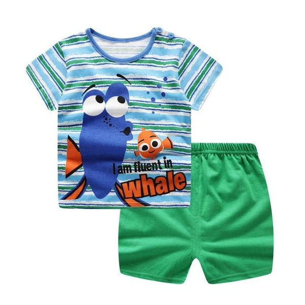 Unisex Baby Tshirt +Shorts