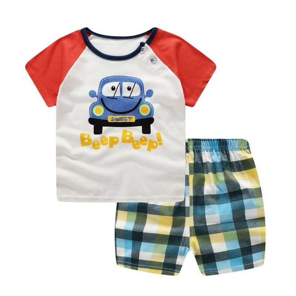 Unisex Baby Tshirt +Shorts