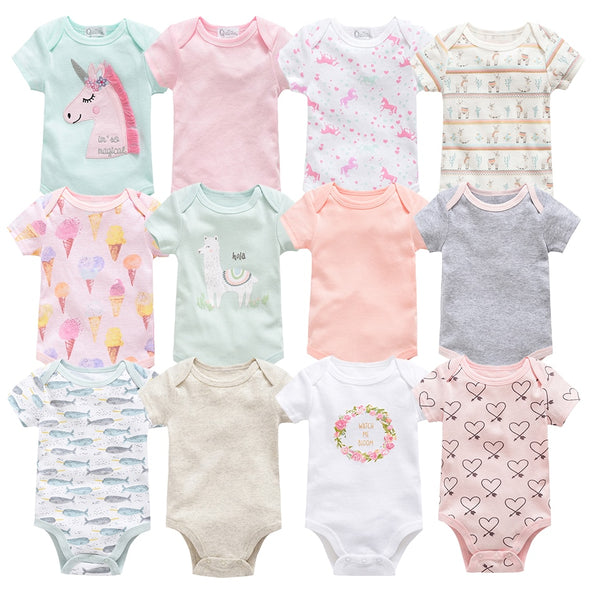6pcs Baby Bodysuit 0-12M