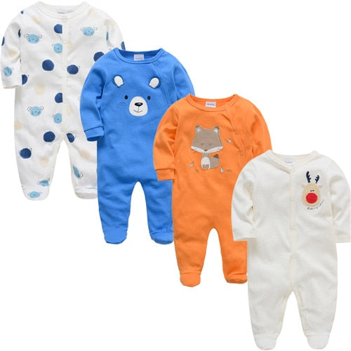 3 4 pcs Baby Romper 3-12M
