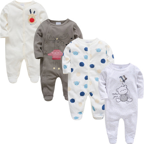 3 4 pcs Baby Romper 3-12M