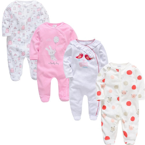 3 4 pcs Baby Romper 3-12M