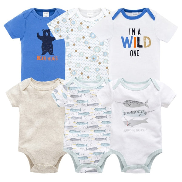 6pcs Baby Bodysuit 0-12M