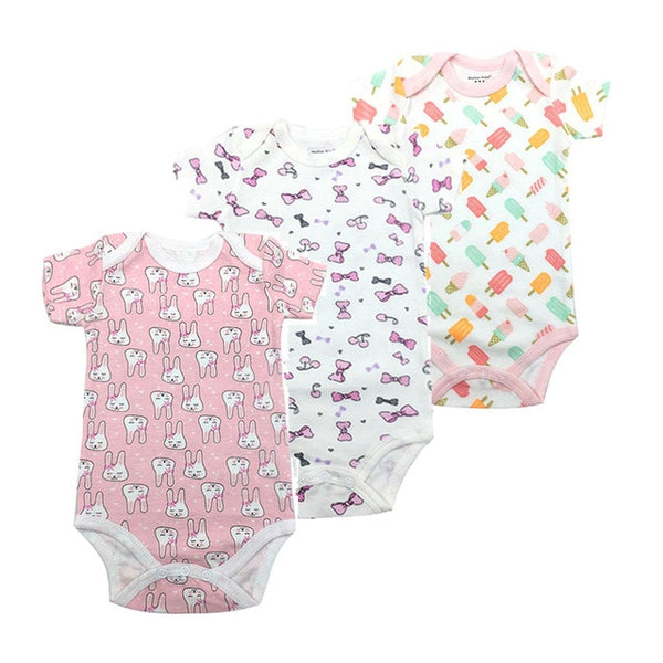 3pcs Baby Bodysuit 0-24M