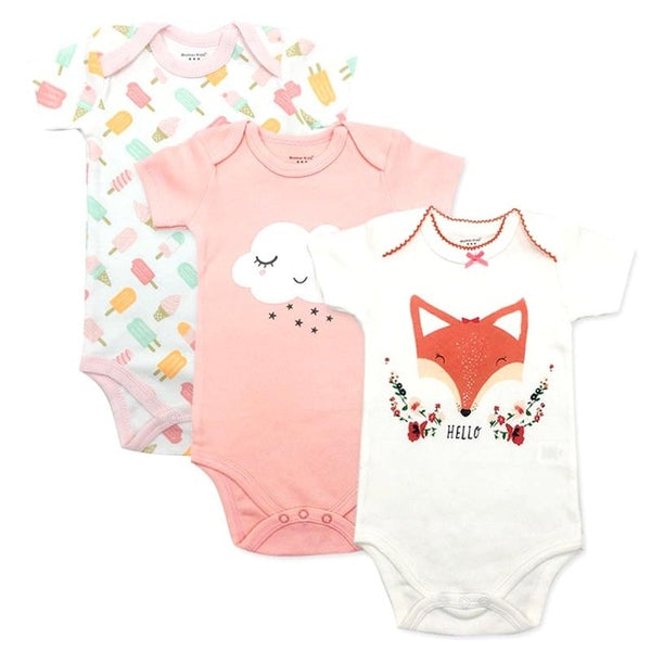 3pcs Baby Bodysuit 0-24M