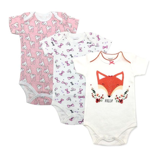 3pcs Baby Bodysuit 0-24M