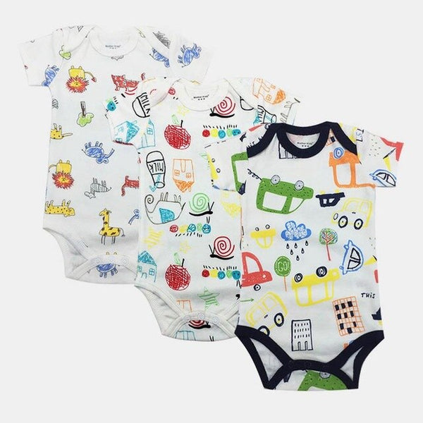 3pcs Baby Bodysuit 0-24M
