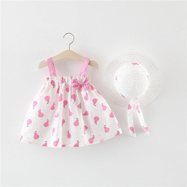 Baby Girls Dress + Hat 0-2 Years