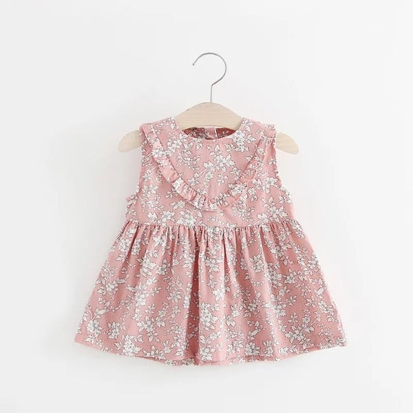 Floral Print Baby Girls Dress 0-2 Years