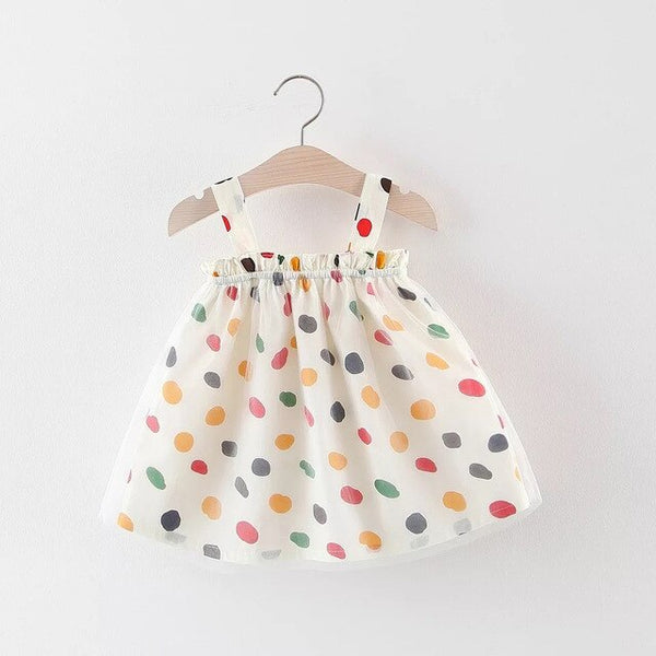 Bow Floral Print Baby Girl Dress 0-2 Years