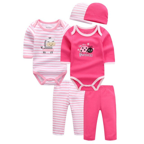 6pcs Baby Clothing Set 0-9M