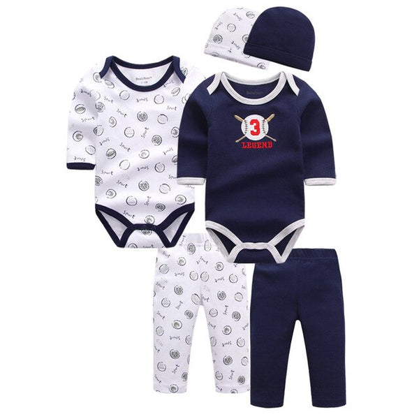 6pcs Baby Clothing Set 0-9M