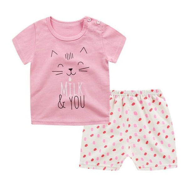 Unisex Baby Tshirt + Shorts