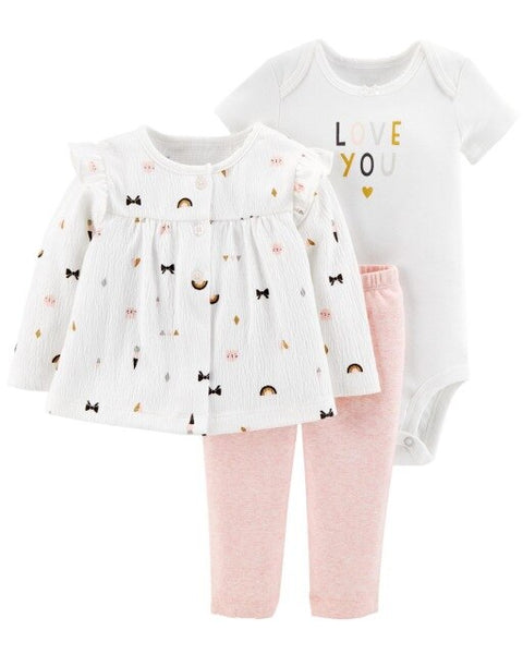 3pcs Baby Clothing Set 6-24M