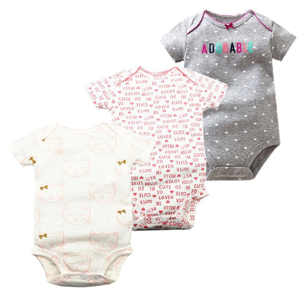 3pcs Baby Bodysuit 0-24M