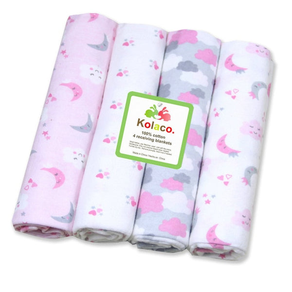4pcs Baby Muslin Swaddle Wrap