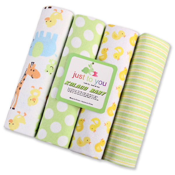 4pcs Baby Muslin Swaddle Wrap