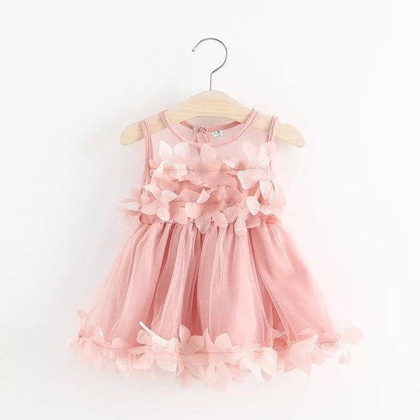 Petal Embroidery Baby Girls Dress 0-2 Years