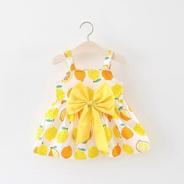 Striped Embroidery Baby Girls Dress 0-2 Years