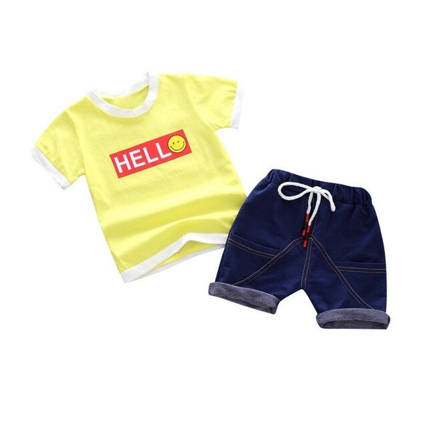 Unisex Baby Tshirt + Shorts