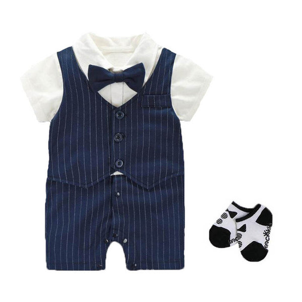 Baby Boys Tuxedo Suit Set 0-18M