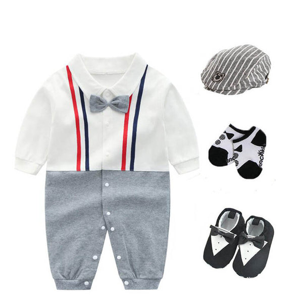 Baby Boys Tuxedo Suit Set 0-18M
