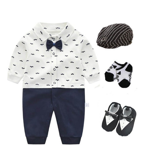 Baby Boys Tuxedo Suit Set 0-18M