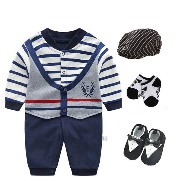 Baby Boys Tuxedo Suit Set 0-18M