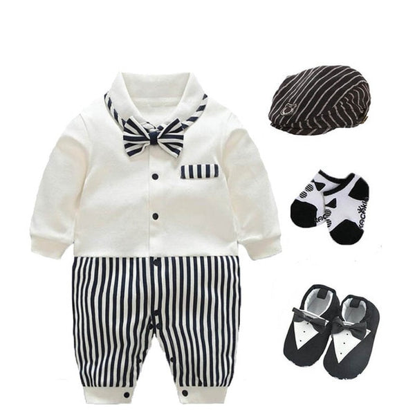 Baby Boys Tuxedo Suit Set 0-18M
