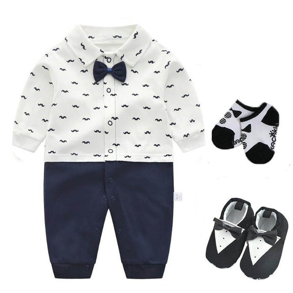 Baby Boys Tuxedo Suit Set 0-18M
