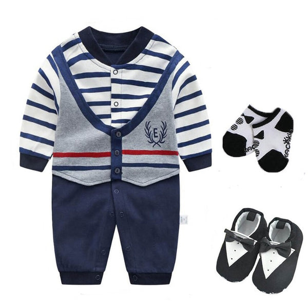 Baby Boys Tuxedo Suit Set 0-18M