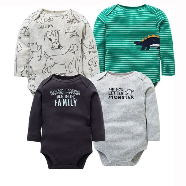 4pcs Baby Bodysuit 0-24M