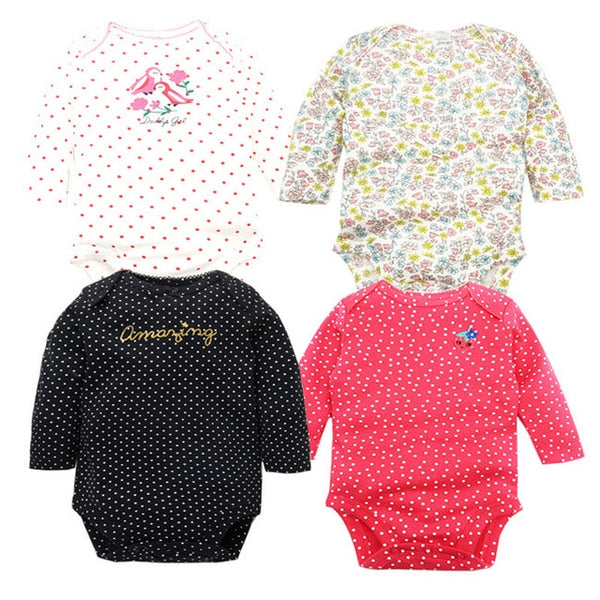 4pcs Baby Bodysuit 0-24M
