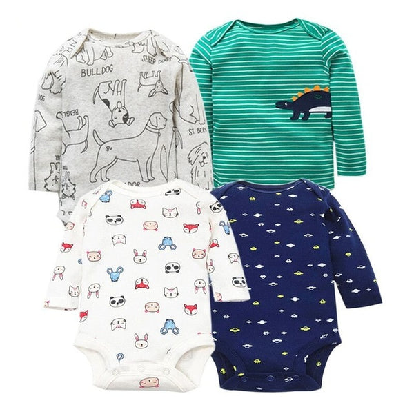 4pcs Baby Bodysuit 0-24M