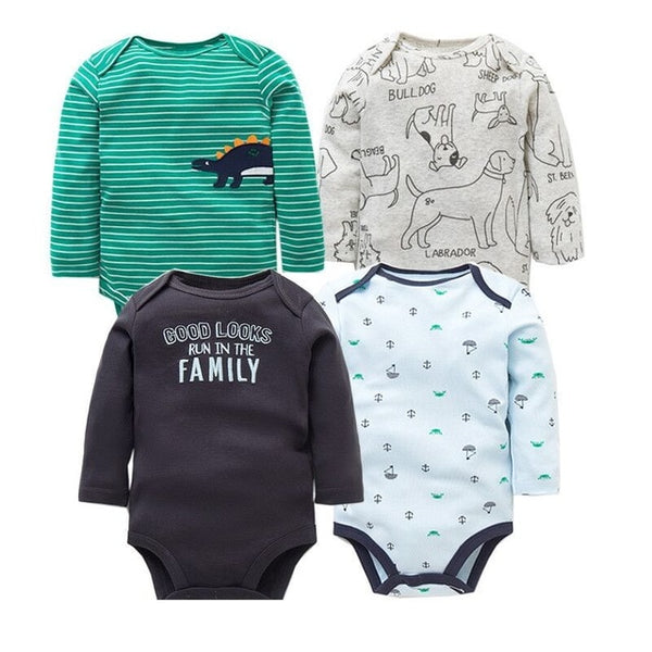 4pcs Baby Bodysuit 0-24M
