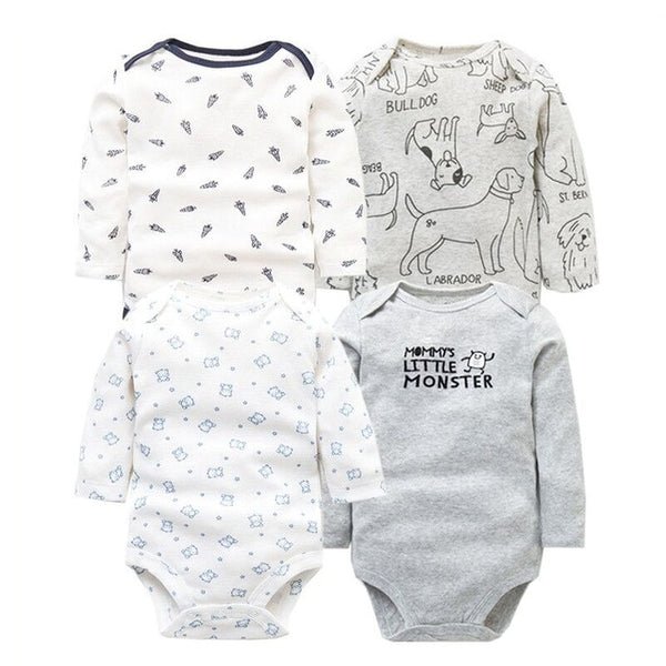 4pcs Baby Bodysuit 0-24M
