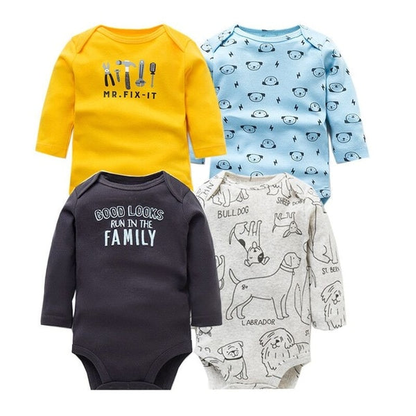 4pcs Baby Bodysuit 0-24M