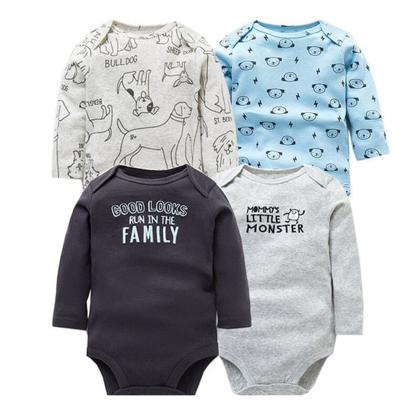 4pcs Baby Bodysuit 0-24M